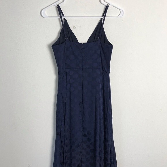 Hello Molly Polka Dot High Low Dress- Low Cut- Blue- Size 8- Great Condition!! - Picture 4 of 5